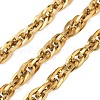 Ion Plating(IP) 304 Stainless Steel Rope Chains CHS-H025-16G-01-1