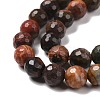 Natural Polychrome Jasper/Picasso Stone/Picasso Jasper Beads Strands G-E571-25B-4