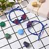 Adjustable Braided Nylon Cord Macrame Pouch Bracelet Making AJEW-SW00013-09-5