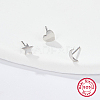 3Pcs 3 Style 925 Sterling Silver Stud Earrings IL9248-02-2