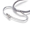 Nylon Cord Braided Bead Bracelets Making BJEW-F360-FP03-3