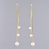 Natural Pearl Dangle Earrings EJEW-JE03909-3