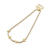 Clear Cubic Zirconia Chains Necklace for Girl Women Gift NJEW-A005-04G-1