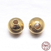 Round 925 Sterling Silver Spacer Beads STER-M103-04-4mm-G-2