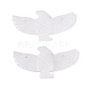 Eagle Shape Natural White Jade Gemstone Pendants G-P563-05E-2