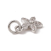 Brass Micro Pave Cubic Zirconia Charms ZIRC-F132-99P-3