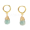 Brass Huggie Hoop Earrings EJEW-JE04294-2