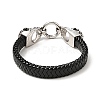 PU Imitation Leather Braided Cord Bracelet BJEW-E009-10AS-3