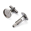 304 Stainless Steel Cuff Buttons STAS-L262-39H-P-2