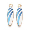 Alloy Enamel Pendants ENAM-T022-40KCG-01-1