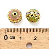 Brass Enamel Beads KK-Q080-01B-3