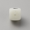 Luminous Cube with Letter Food Grade Eco-Friendly Silicone Beads SIL-TAC0002-21A-2