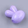 Opaque Solid Color Bunny Acrylic Beads MACR-T030-14-2