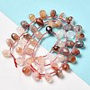 Natural Ferruginous Quartz Beads Strands G-H297-B13-01-2