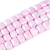 Anti-Tarnish Electroplate Glass Beads Strands GLAA-T025-6mm-10H-1