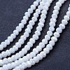 Electroplate Glass Beads Strands EGLA-A034-P2mm-B18-1