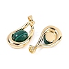 Synthetic Malachite Teardrop Pendants KK-U043-39G-01-2