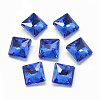 Pointed Back Glass Rhinestone Cabochons RGLA-T027-8x8mm-12-1