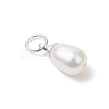 Natural Cultured Freshwater Pearl Rice Charms PALLOY-JF04821-4