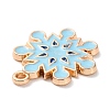 Christmas Zinc Alloy Enamel Pendants PALLOY-K008-03H-KCG-3