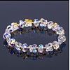 Glass Beaded Stretch Bracelets WGF21B9-01-1