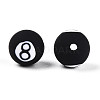 Handmade 8 Ball Polymer Clay Beads CLAY-N014-02A-05-2