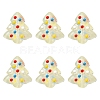 6Pcs Handmade Bumpy Glass Beads Strands LAMP-FS0001-16D-1