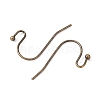 Antique Bronze Brass Hook Ear Wire X-J0JQN-NFAB-2