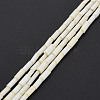 Glass Silk Stain Style Beads Strands GLAA-N047-001B-02-2