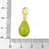 Brass Enamel Fruit European Dangle Charms KK-Z090-08G-09-3