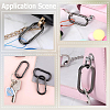 6Pcs Alloy Spring Gate Rings FIND-SP0001-24B-5