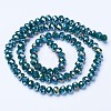 Electroplate Glass Beads Strands EGLA-A044-P6mm-B12-2