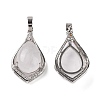 Natural Quartz Crystal Pendants G-H283-04P-25-2