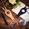 Gorgecraft 2Pcs 2 Colors Leather Eyeglasses Strap with Clip Holder and Brass Buckle AJEW-GF0005-54-5
