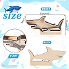 Shark Shape Wood Display Box DIY-WH0430-991-2
