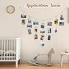 Wall Hanging Photo Display with Wooden Beads Garland AJEW-WH20011-54D-5
