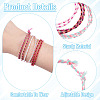 7Pcs 7 Colors Bohemian Cotton Cord Braided Bracelets BJEW-TA0001-29-5