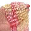 Transparent Painted Glass Beads Strands X1-DGLA-A034-T3mm-A09-2