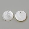 Freshwater Shell Pendants SHEL-Q010-002P-2