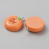 Opaque Resin Pendants CRES-CJC0011-004G-P-2