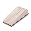 Wooden Clovered with PU Leather Bracelet Displays Stand BDIS-F003-01-2