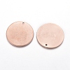 Ion Plating(IP) 304 Stainless Steel Pendants X-EJEW-L238-01B-RG-2