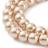 Baking Paint Pearlized Glass Pearl Round Bead Strands X-HY-Q330-8mm-42-3