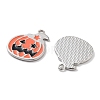 Halloween Theme Rack Plating Alloy Enamel Pendants PALLOY-F311-02P-2