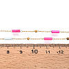 Handmade Seed Beads Column Link Chains CHS-T006-29G-3