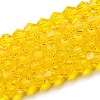 Transparent Glass Beads Strands EGLA-A039-T6mm-D22-1