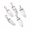 Natural Howlite Pointed Pendants G-K329-55P-1