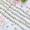 15 Yards Flower Polyester Embroidery Lace Ribbon OCOR-WH0070-77B-4