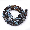 Natural Fire Crackle Agate Beads Strands X-G-S346-8mm-03-2