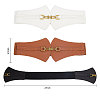 3Pcs 3 Colors Imitation Leather Elastic Corset Belts AJEW-GL0002-23-4